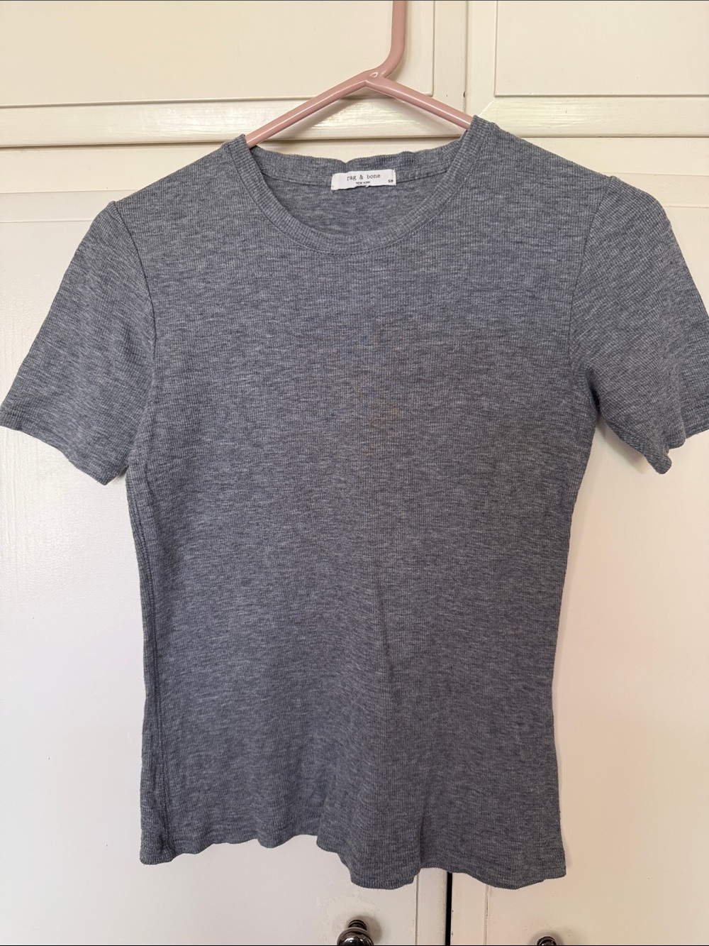rag & bone Heather Gray Short-Sleeve Crew Tee